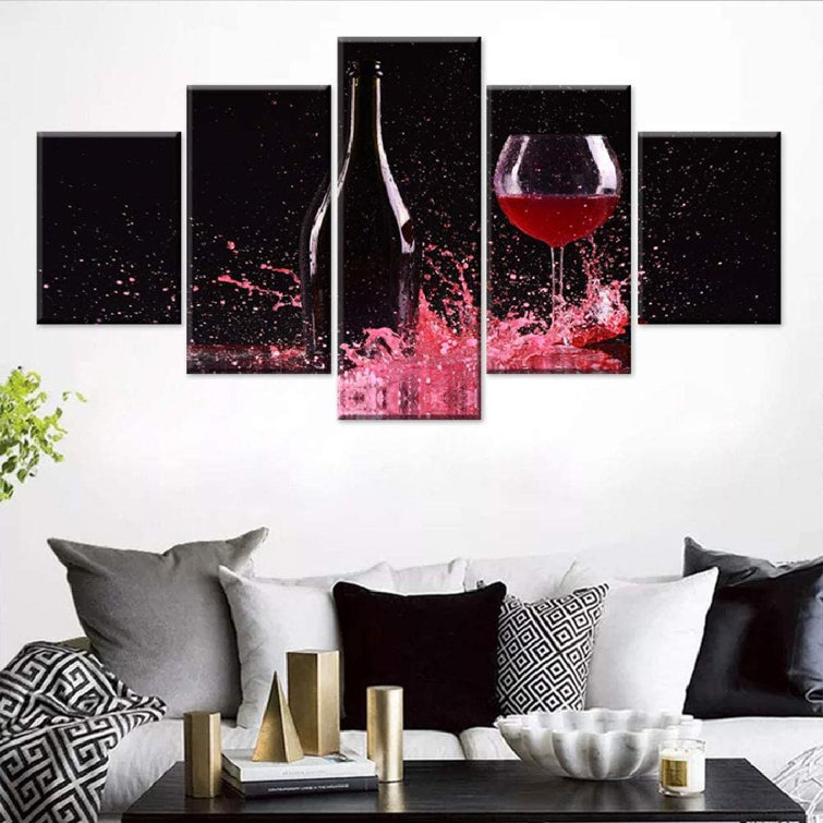 Latitude Run® 5 Piece Wrapped Canvas Painting Set Wayfair